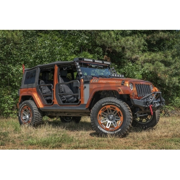 Rugged Ridge Door - Tubular Lower Half Powder Coated Black Steel Set Of 2 - 1150932-3
