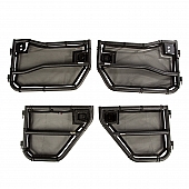 Rugged Ridge Door - Tubular Lower Half Powder Coated Black Steel Set Of 4 - 1150926