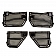 Rugged Ridge Door - Tubular Lower Half Powder Coated Black Steel Set Of 4 - 1150926
