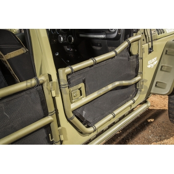 Rugged Ridge Door - Tubular Lower Half Powder Coated Black Steel Set Of 4 - 1150926-2