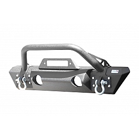 Fishbone Offroad Bumper 1-Piece Steel Black - FB22178