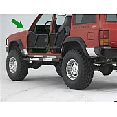 Warrior Products Door - Tubular Lower Half Powder Coated Black Steel Set Of 2 - 90851