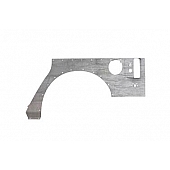 Road Armor Body Corner Guard - Steel Silver Bare - JK201