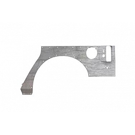 Road Armor Body Corner Guard - Steel Silver Bare - JK201