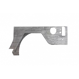 Road Armor Body Corner Guard - Steel Silver Bare - JK202