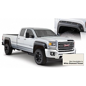Bushwacker Fender Flare - White Diamond Tricoat - Vehicle Color Code GBN Dura-Flex 2000 ABS Smooth Plastic Matte Set Of 4 - 4096824
