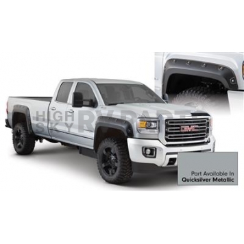 Bushwacker Fender Flare - Quicksilver Metallic - Vehicle Color Code GAN Dura-Flex 2000 ABS Smooth Plastic Matte Set Of 4 - 4096854
