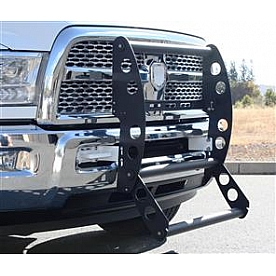 All Sales Grille Guard - Black Powder Coated Aluminum - 19285K