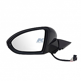 K-Source Exterior Mirror Electric OEM Black Single - 72538V