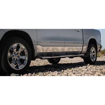 Innovative Creations Inc. Rocker Panel Molding - Polished Stainless Steel Silver Set of 8 - T2402304M