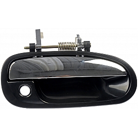 Help! By Dorman Exterior Door Handle - Plastic Silver Insert With Black Trim Single - 80674