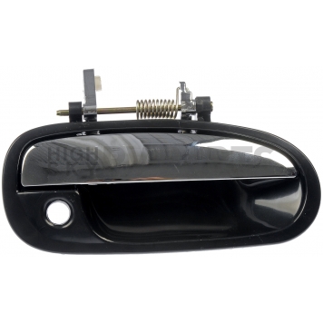 Help! By Dorman Exterior Door Handle - Plastic Silver Insert With Black Trim Single - 80674