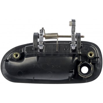 Help! By Dorman Exterior Door Handle - Plastic Silver Insert With Black Trim Single - 80674-1