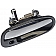 Help! By Dorman Exterior Door Handle - Plastic Silver Insert With Black Trim Single - 80674