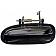 Help! By Dorman Exterior Door Handle - Plastic Silver Insert With Black Trim Single - 80675