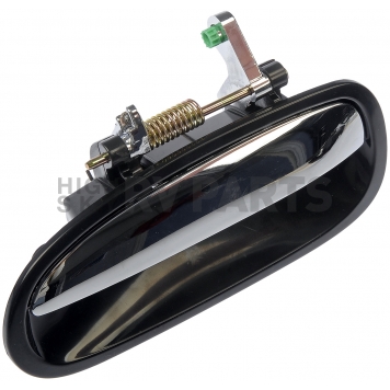 Help! By Dorman Exterior Door Handle - Plastic Silver Insert With Black Trim Single - 80675-2