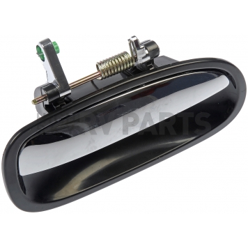 Help! By Dorman Exterior Door Handle - Plastic Silver Insert With Black Trim Single - 80676-2