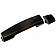 Help! By Dorman Exterior Door Handle - Plastic Black Single - 81574