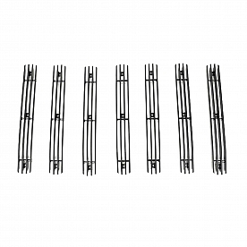 Paramount Automotive Grille Insert - Black Gloss Aluminum 4 Millimeter Vertical Style - 300109B