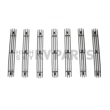 Paramount Automotive Grille Insert - Black Gloss Aluminum 4 Millimeter Vertical Style - 300109B