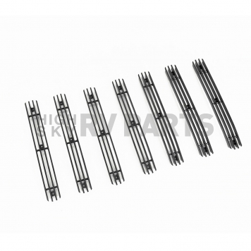 Paramount Automotive Grille Insert - Black Gloss Aluminum 4 Millimeter Vertical Style - 300109B-1