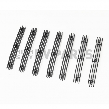 Paramount Automotive Grille Insert - Black Gloss Aluminum 4 Millimeter Vertical Style - 300109B-2