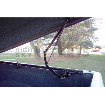 Leer Tonneau Cover Hard Tilt-Up Black Fiberglass - 64TCDC202-3