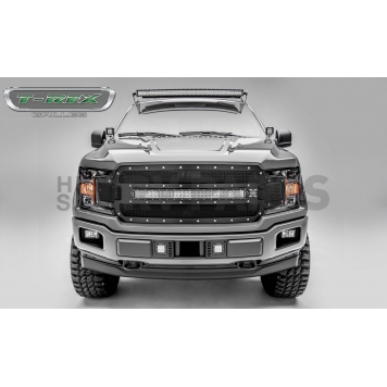 T-Rex Truck Products Grille Insert - Mesh Rectangular Black Powder Coated Steel - 6315711