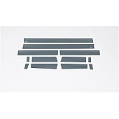 Putco Rocker Panel Molding - Polished Stainless Steel Black Set of 12 - 9751442BP