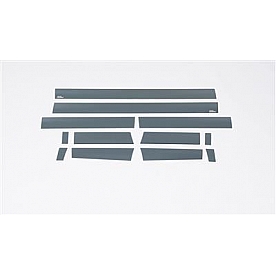 Putco Rocker Panel Molding - Polished Stainless Steel Black Set of 12 - 9751442BP
