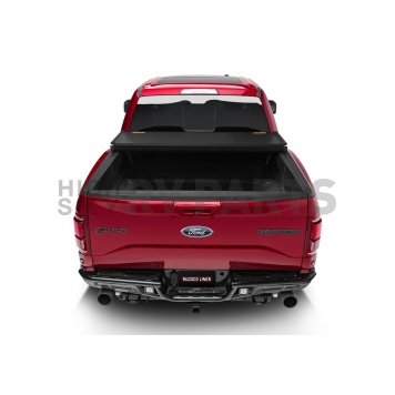 Rugged Liner Tonneau Cover Hard Folding Black Matte Aluminum - HC3C5514-3