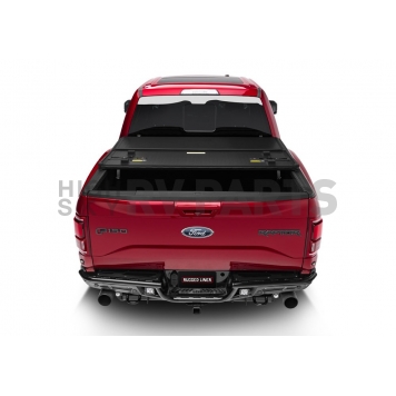 Rugged Liner Tonneau Cover Hard Folding Black Matte Aluminum - HC3D5519-2