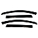 Auto Ventshade (AVS) Rainguard - Smoke Acrylic Set Of 4 - 94143