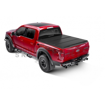 Rugged Liner Tonneau Cover Hard Folding Black Matte Aluminum - HC3F6517