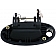 Help! By Dorman Exterior Door Handle - Plastic Black Single - 83502