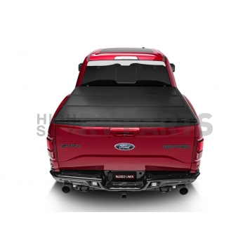 Rugged Liner Tonneau Cover Hard Folding Black Matte Aluminum - HC3T516-1