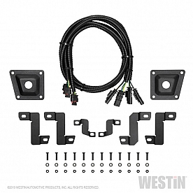 Westin Automotive Parking Aid Sensor Relocation Bracket - Black Steel Set Of 2 - 4021005