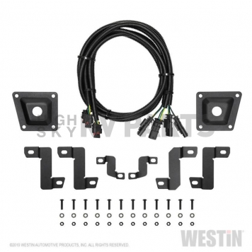 Westin Automotive Parking Aid Sensor Relocation Bracket - Black Steel Set Of 2 - 4021005