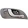 Help! By Dorman Interior Door Handle - Plastic Titanium Housing With Silver Lever Single - 81807