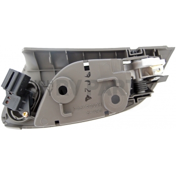 Help! By Dorman Interior Door Handle - Plastic Titanium Housing With Silver Lever Single - 81807-1