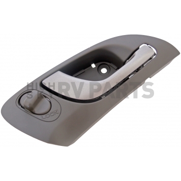 Help! By Dorman Interior Door Handle - Plastic Titanium Housing With Silver Lever Single - 81807-2