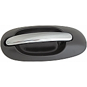 Help! By Dorman Exterior Door Handle - Plastic Silver Lever And Black Housing Single - 93603