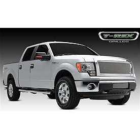 T-Rex Truck Products Grille Insert - Mesh Rectangular Polished Stainless Steel - 54572