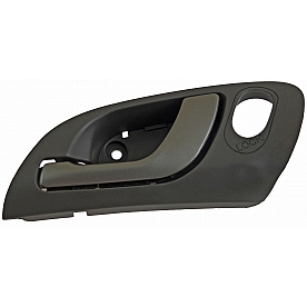 Help! By Dorman Interior Door Handle - Plastic Titanium Housing With Silver Lever Single - 81808
