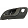 Help! By Dorman Interior Door Handle - Plastic Titanium Housing With Silver Lever Single - 81808