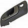 Help! By Dorman Interior Door Handle - Plastic Titanium Housing With Silver Lever Single - 81808