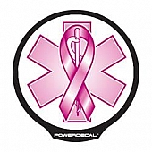 POWERDECAL Decal - Breast Cancer Ribbon Black Plastic 4-1/2 Inch - FFPWR007