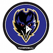 POWERDECAL Decal - Baltimore Ravens Logo Black Plastic 4-1/2 Inch - PWR0701
