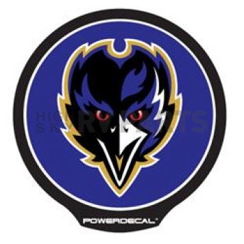 POWERDECAL Decal - Baltimore Ravens Logo Black Plastic 4-1/2 Inch - PWR0701