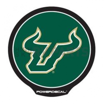 POWERDECAL Decal - University Of South Florida Bulls Logo Black Plastic 4-1/2 Inch - PWR100401